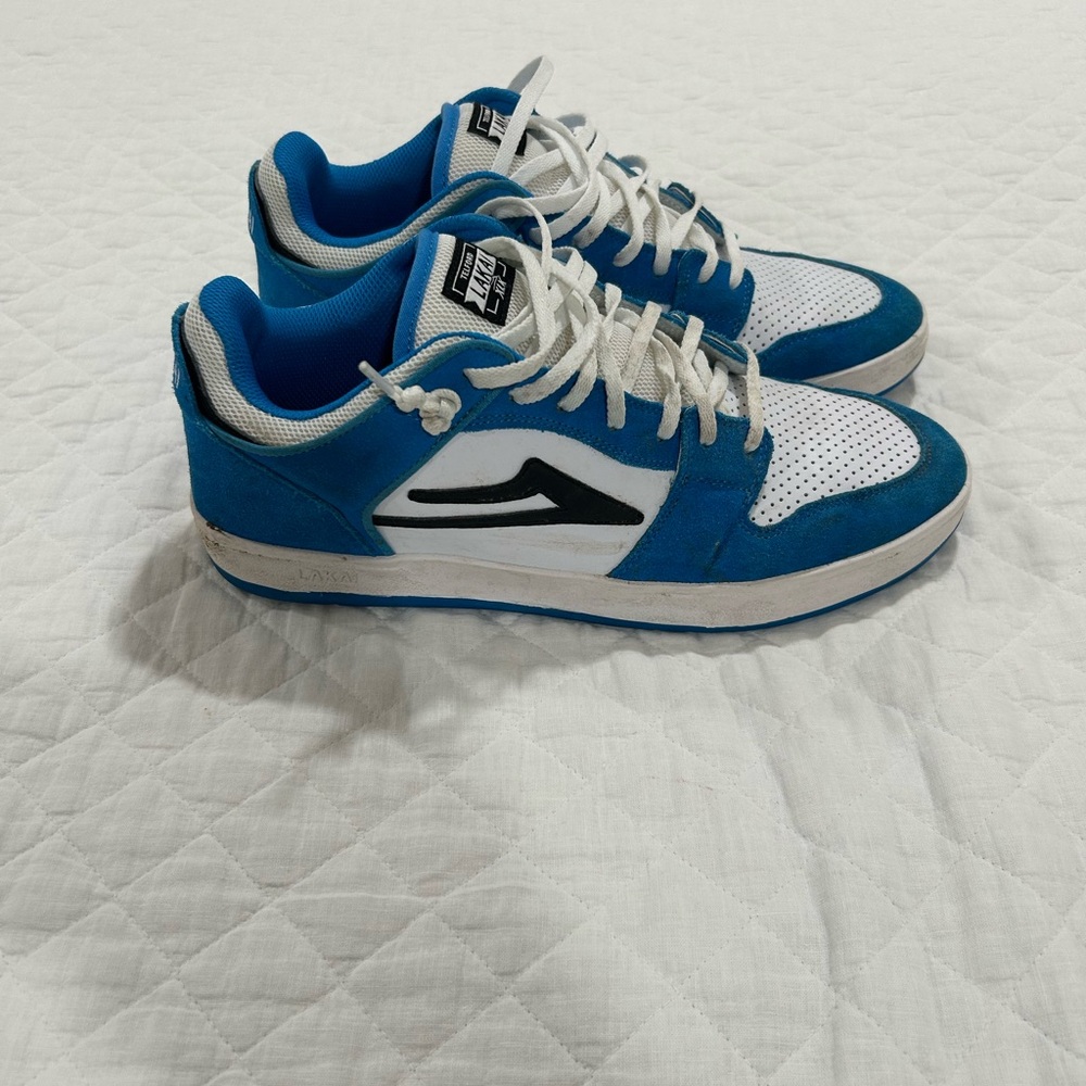 Lakai Blue & white sneakers. Size 11